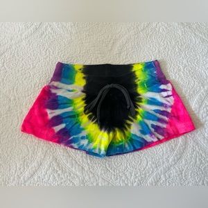 Hardtail Forever Terry Cloth Tie Dye Lounge Drawstring Shorts